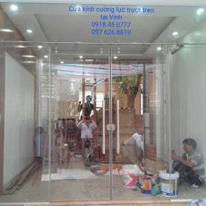 cửa kính cường lực ở vinh